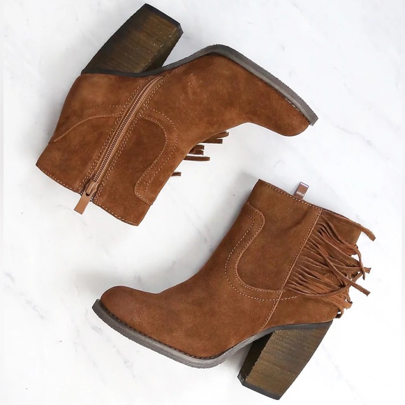 𝐒𝐁𝐈𝐂𝐂𝐀 Fringe Ankle Bootie - Picture 8 of 8